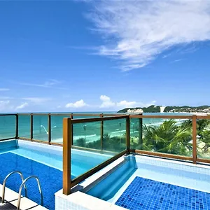 Flat Araça Beira Mar - Apto 508 Lateral Vista Mar Parcial Natal